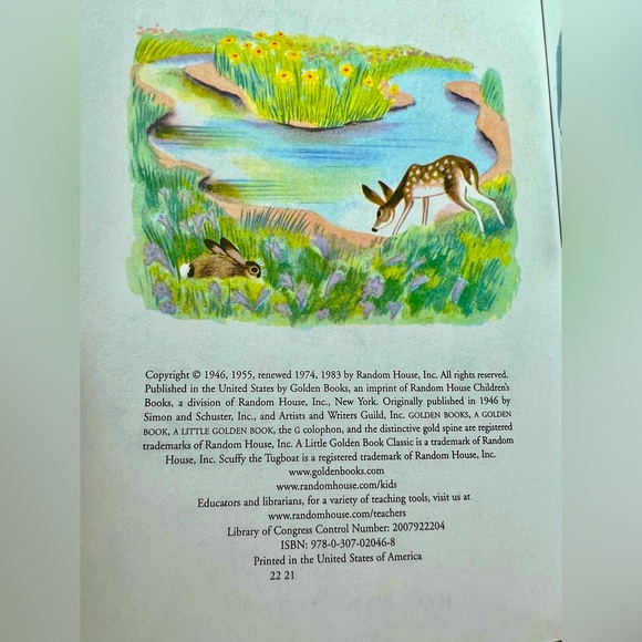 Scruffy the tugboat A little golden book excellent condition 1983 edition - Picture 3 of 10